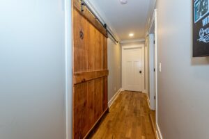 Hallway with Barn Door